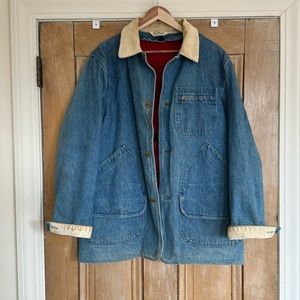 80s LL Bean Denim Barn Coat